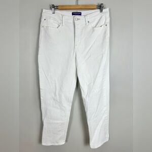 SCOTCH & SODA White‎ Straight Leg Jeans Women's Size 12 High Rise Ankle Coastal